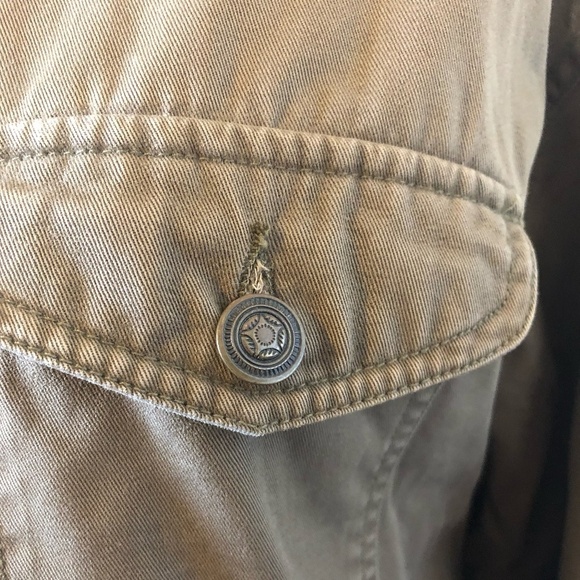 Vintage NATURAL ISSUE Jacket Men's Large Brown Insulated Full Zip Distressed - Picture 8 of 12